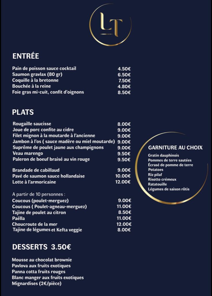 lea traiteur paimpol événementiel plats menus traiteur